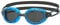Zoggs Predator Schwimmbrille Erwachsene, Herren und Damen – UV-Schutz, Antibeschlag, Bequemer Sitz & Einfach Verstellbare Zugbänder Rauchglas, Blau/Schwarz, Klein