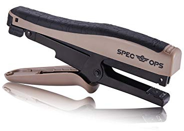 Spec Ops Tools Heavy Duty Plier Stapler for Packaging, Compatible with 3/8 and 1/4 Leg Length Staples, 45 Sheet Capacity, Comfort Grip