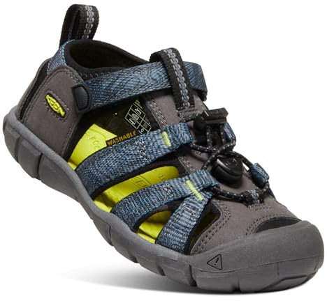 KEEN SEACAMP II CNX, Sandali Unisex - Bambini e ragazzi, Grigio Magnet Evening Primrose, 29 EU