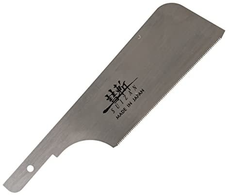 SUIZAN Dozuki Scie à main japonaise à queue d'aronde de 150 mm - Scie à tenon ultra fine pour coupe croisée, déchirure, coupe oblique (Lame de remplacement)