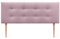 DHOME Kunstleder oder Stoff Kopfteil AQUALINE Pro mit 2 Reihen von Knöpfen gepolstertes Kopfteil Luxus Bett (150x105cm Mit Füßen (Betten 150/160), Stoff Lachs)
