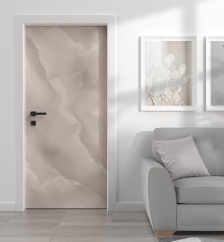 MyMaxxi | Tür bekleben mit Türtapete Selbstklebend 90x200 Marmor weiß Bruch |Tür verschönern mit Türfolie | Türaufkleber XXL Aufkleber Folie | Türposter Türklebefolie für jedes Zimmer -