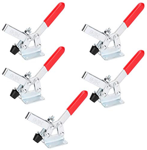 Morsetto a Levetta, 5 Pezzi GH‑201‑C Morsetto 182 kg Morsetto a Levetta Verticale Toggle Morsetto Manuale Rapido per la Produzione di Veicoli Processo di Saldatura