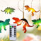 YATOSEEN LED Dinosaurier Lichterkette, 3M 20LED Dino Lampe mit Fernbedienung, Batteriebetriebene Dino Lichter für Outdoor Innen Kinderzimmer Dekoration
