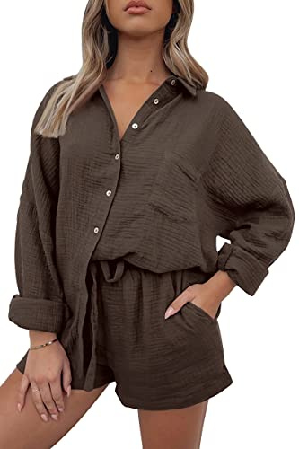 AUTOMET 2 Piece Sets For Women Lounge Wear Matching Two Piece Outfit