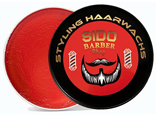 SIDO BARBER Shop Haarwachs Männer mit Farbe - Friseur Haar Wachs für starken Halt - Hair Wax für Herren ohne Schmieren, Kleben & Rückstände