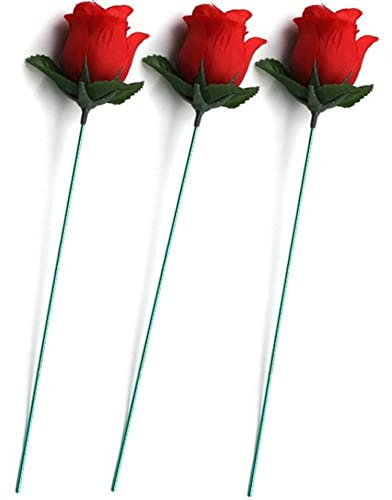 Bemvp Torch Zu Rose 3pcs Flamme Erscheinen Blumenzauber Trick Magier Requisiten Für Magiciain Bühnenperformance
