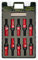 OMP Speed Juego de 20 Tornillos Acero con Protector de Aluminio de Colores M14X1.5 Llave de 17-19 Largo 28mm con Protector Rojo de Aluminio 7075 + DIN 12.9