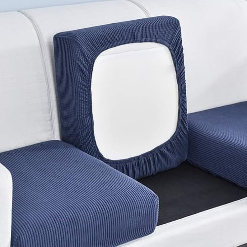Sofa Sitzkissenbezug für einzelne Kissen, L-förmiger Sofakissenbezug Elastischer Kissenbezüge Husse Überzug Bezug Für Sofa Sitzkissen Elastische Couchüberzüge ( Color : D , Größe : L-shaped (XXL)-1PC