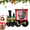 Teksome Beleuchteter Zug, Schneekugel, dekorativer Weihnachtsmannzug, Tischschmuck für Arbeitszimmer, Garten, Wohnzimmer, Schlafzimmer, Auto, Vitrine
