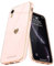 Teageo Kompatibel mit iPhone Xr Hülle, Süße Herzmuster Mädchen Handyhülle Luxuriös Galvanisierte Weich TPU Kameraschutz Kratzfest Stoßfest Schutzhülle Bumper Phone Case für iPhone Xr, Licht Rosa
