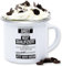 Emaille Tasse Blechtasse - Tassen - Ich hatte kurz Angst ich wäre nicht qualifiziert genug I Kollegen Geschenk Kolleginnen Geschenk lustig - 300 ml - Weiß Silber - kollege job kaffeetasse