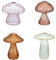 BlogBlog Glas-Pilzvase, Mini-Pilzvase, Blumenvase, kreative Pilz-Glasvase, Pflanze, Hydrokultur-Kunstpflanze, Tischvase (4 Farben)