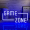 PILOYINDE Game Zone Neonlicht blaue Led Neon Wanddekoration blaues Spiel Neon schilder für Schlafzimmerdekoration Spielzimmer Party Junge Geschenk Neonlicht