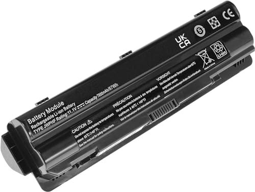 FESTAS® Batterie de rechange 11,1 V 7800 mAh 87 Wh JWPHF R795X pour ordinateur portable Dell XPS 15 L501X L502X XPS 17 L701X L702X 08PGNG 0R4CN5 312-1123 312-1127 451-115999 453. 10186 0J70W7 P11F