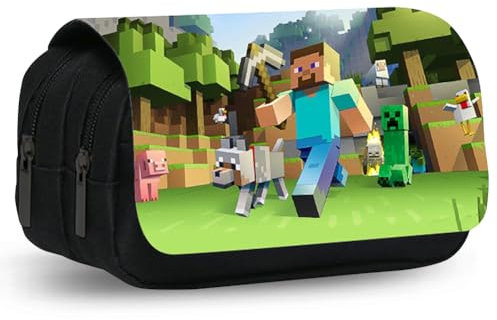 YCVBCY Portatodo Doble Estuche Infantil Lapicera Grande de Lápices para Niño - Papelería Ideal para Edad Escolar