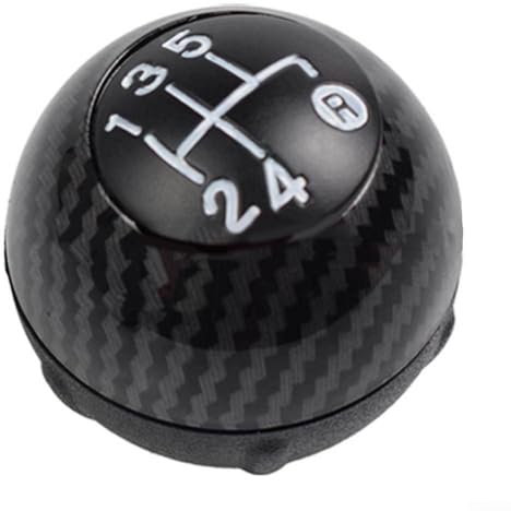 Schalthebelknauf, 5-Gang-/6-Gang-Schalthebel-Handball, Schaltknauf für Fiat 500 500C 2007–2018 (Kohlefaser)
