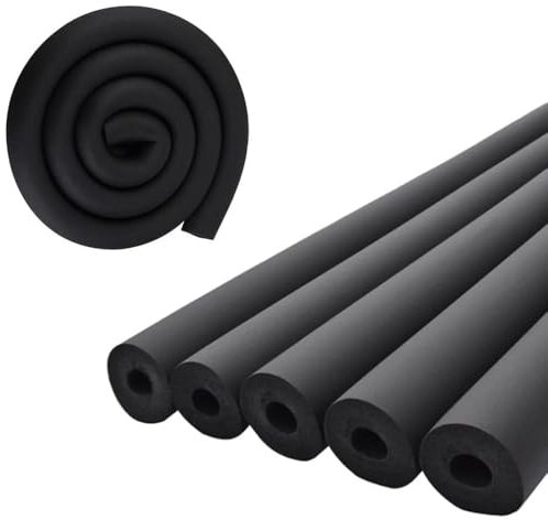 Rohrisolierungsschlauch (4,8 cm x 0,9 cm x 1,8 m x 1,8 m), 4,8 cm ID-Rohrisolierung, Schaumstoffschläuche, Gitarrenständer-Schaumrohre, Hohlrohrabdeckungen, Griffschutz für Fitnessstudios und