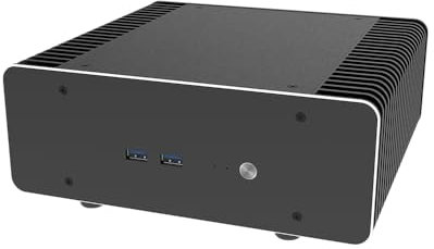 Akasa Maxwell RC Pro, Designed for The ASUS NUC 14/15 Pro up to Core™ i7, VESA, Aluminium Fanless Case with Copper heatpipes, 2.5 SSD/HDD/DC-In Port/HDMI/LAN/Type-C, A-NUC102-M1B