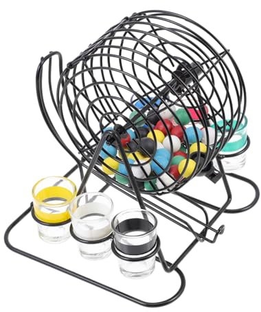 QUMIIRITY 1set Macchina Per Lotteria Bingo Giocattolo Interattivo Per Feste e Attività Da Tavolo Facile Da Trasportare e Divertente Per Tutte Le Età