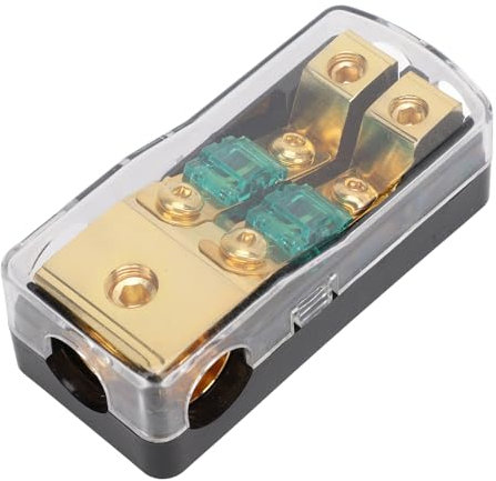 Mini Anl Porte-fusible, Excellente conductivité Résistante à la Chaleur 60 Ampli Anl Bloc de Distribution Fusionnée pour l'amplificateur Stéréo Audio de Voiture (2 façons)