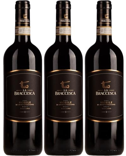 Antinori La Braccesca Vino Nobile Montepulciano Rotwein Wein Trocken Toskana Italien inkl. FeinWert E-Book (3 x 0,75l)