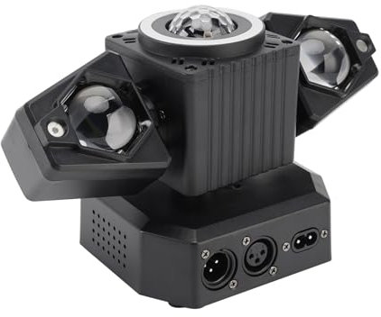 Areyourshop Moving Head Lead Light Rotating Disco Ball Beam Strobe Remote DMX Stage Light