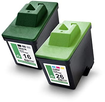 Eurotone Patronen 2X Druckerpatrone kompatibel als Ersatz für Lexmark Z601 Z602 Z603 Z605 Z611 Z612 Z614 Z615 Z617 Z640 Z645 Z717 ersetzt No 16/17 26/27 CMYK