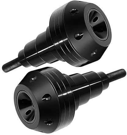 POIBNZ 2 Stück Motorrad-Rahmen-Schieberegler-Sturzpad-Schutz für Kawasaki Ninja 650 2007-2024, Motorrad Fallende Schutz Rahmen Slider Verkleidung Schutz Anti Crash Pad Protector,C Black