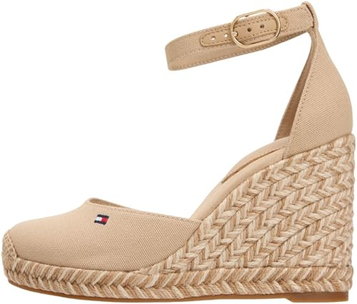 Tommy Hilfiger Damen Flag High Wedge Espad Closed Toe Fw0fw09225Keil-Espadrilles