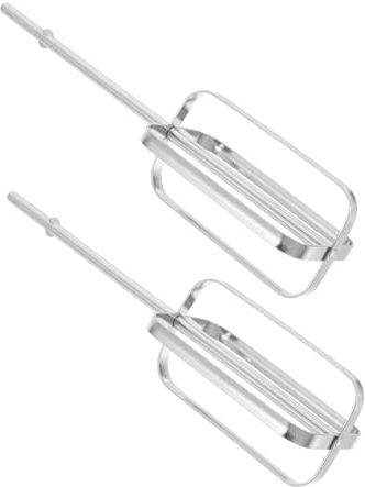 Gatuida 2pcs Heavy Duty Hand Mixer Whisk Stainless Steel Stirring Rod for Industrial Home Kitchen Use Easy to Clean