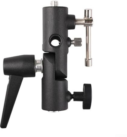 Camera Flash Bracket Mount with Adjustable Softbox Holder for Enhanced Lighting Techniques