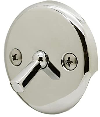 Westbrass R330-05 Trip Lever 3-1/8 Two-Hole Bathtub Overflow Faceplate Screws, Polished Nickel