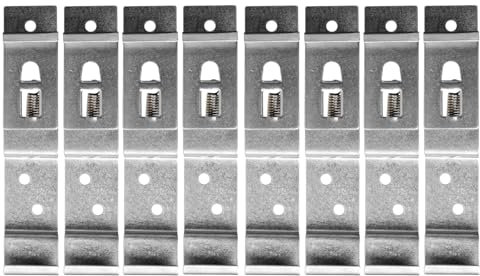 BITS4REASONS 8 X (4 PAIR) TRAILER NUMBER PLATE HOLDERS CLIPS LICENSE PLATE BRACKETS STAINLESS SPRING LOADED STEEL - STANDARD UK SIZE PLATE 11CM (110MM) DEPTH