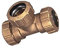 PE Rohr VERBINDER Fittings 32 mm Verschraubung aus Messing DVGW Trinkwasser -Top Qualität- (Messing, MS T-Verschraubung)