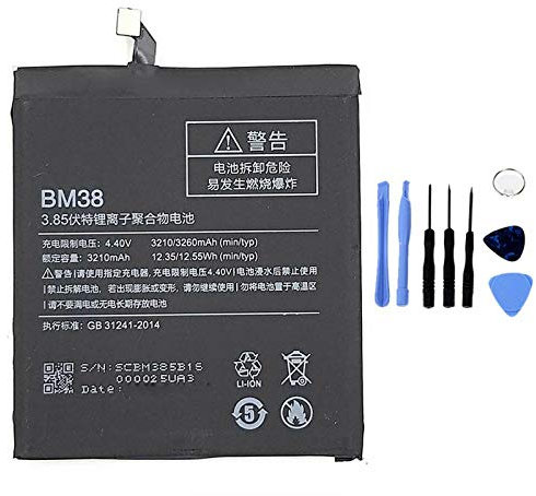 BATTERIA COMPATIBILE CON XIAOMI MI 4S MI4S BM38 ALTA CAPACITÀ 3210MAH CON KIT SMONTAGGIO INCLUSO