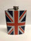Stainless Steel Hip Flask Drink Case Holder Pocket (8 oz. Union Jack)