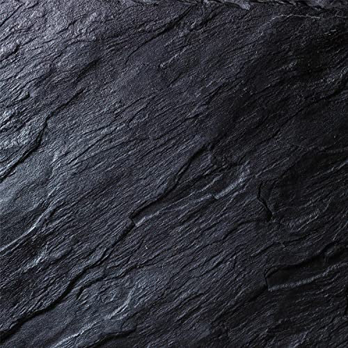 Funkenschutzplatte Glas XXL 100x100 cm Kamin platte Bodenplatte Textur Schwarz Kaminplatte Glasbodenplatte für Kaminofen