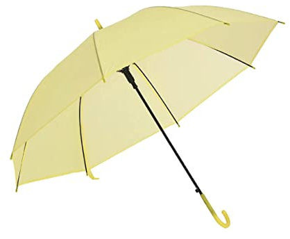 Doralie Regenschirm pastell für Jungen und Mädchen/Kinderregenschirm schlicht/Schirm für Kinder (gelb)