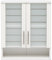 Lomadox Badezimmer Hängeschrank in Weiß, B/H/T: 59,8/70,8/20,5 cm