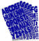 270 pcs 2 Inch Iron On Letters Heat Transfer Letters, Alphabets for Sport Jerseys T Shirts Team Name Clothes Slogan Printing DIY Crafts Decoration (10 Color Optional)(Blue)