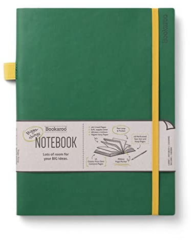 IF - Bookaroo 19x25cm notebook, 192 pages, lined, Forest green