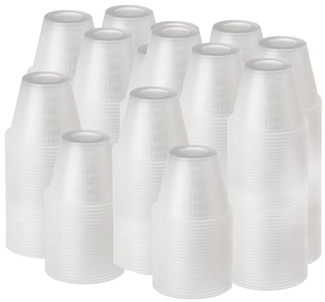 [5000 Count - 1 oz.] Perfect Stix Disposable Graduated Plastic Medicine Cups - For Mixed Pills, Medication Measuring, Resin Mixing, Mouthwash
