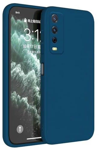 Topme Handyhülle Hülle Fur vivo Y11s / vivo Y20s (6.51 Inches) Case Schutzhülle, Hautschutz Aus TPU Silikonhülle - Saphirblau