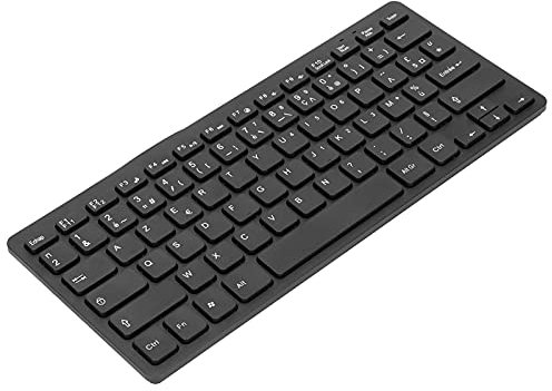 Cuifati PC-Tastatur, 78 Tasten, Kleine Sprachtastatur, Kabelgebundene Computertastaturen, Ultradünnes, Ergonomisches -Design, Russisch-französisch-deutsche Tastatur für