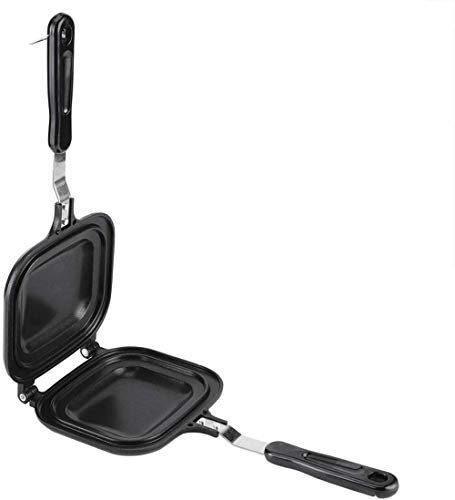 YZJSSL Haushalts doppelseitige Multifunktions-Bratpfanne Sandwich Toaster Frühstücksmaschine Antihaft-Backform für Hausmannskost-Gasherde