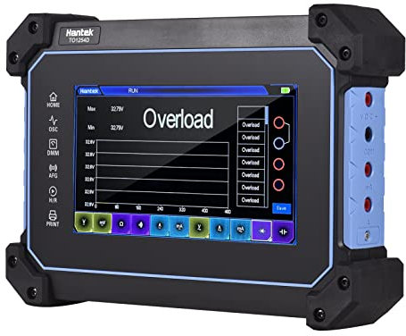 Irfora TO1254D Multimetro oscilloscopio portatile ricaricabile 4 canali 250 Larghezza di banda 1 GSa/S Frequenza di campionamento 8 MB Profondità di memoria 25 sorgente segnale TFT 7 pollici