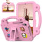 Sfulatdc Funda infantil para Lenovo M8 de 8 pulgadas, soporte ajustable y mango a prueba de golpes, bonita funda compatible con Onn de 8 pulgadas Gen 4 2024, TCL Tab 8 LE, rosa
