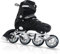 Nattork Inline-Skates für Jungen und Mädchen Männer Frauen, 4 Größen verstellbare Klingen Rollschuhe Anfänger für Erwachsene Jugend (Schwarz, XX-Large - Adult (9-12 Men/10-13 Women))