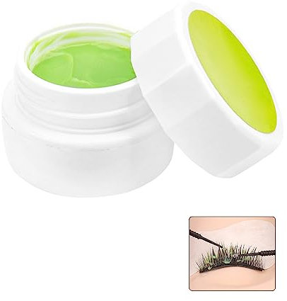 Crème de Retrait Extensions de Cils, Crème Dissolvante Colle Pour Extensions de Cils, Cils Extension Remover, Enlèvement de Colle pour Faux Cils, Crème de Retrait de Colle D'extension de Cils, 5g